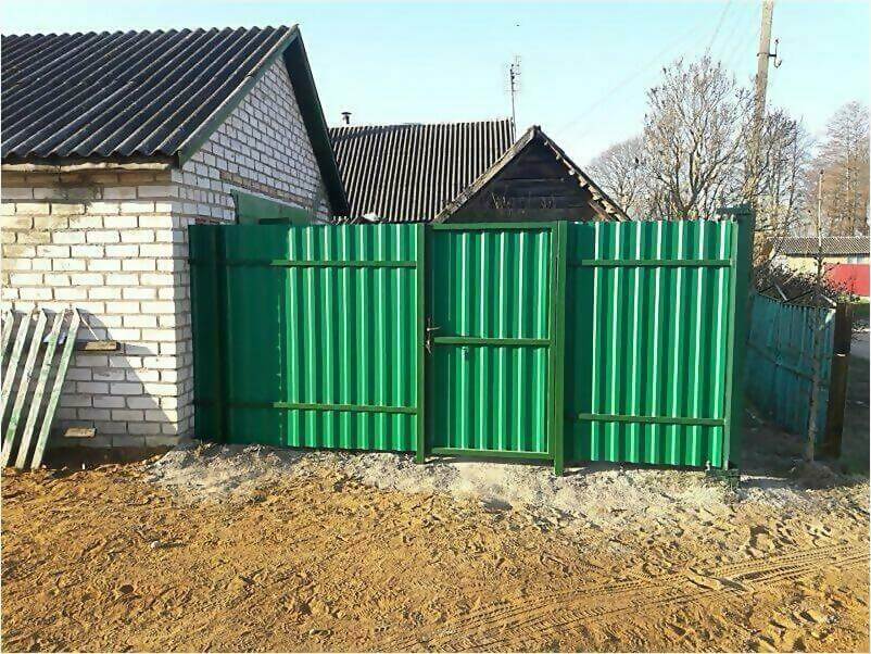 Забор, ворота, калитка из зеленого профлиста 150м фото 1 в Кишиневе