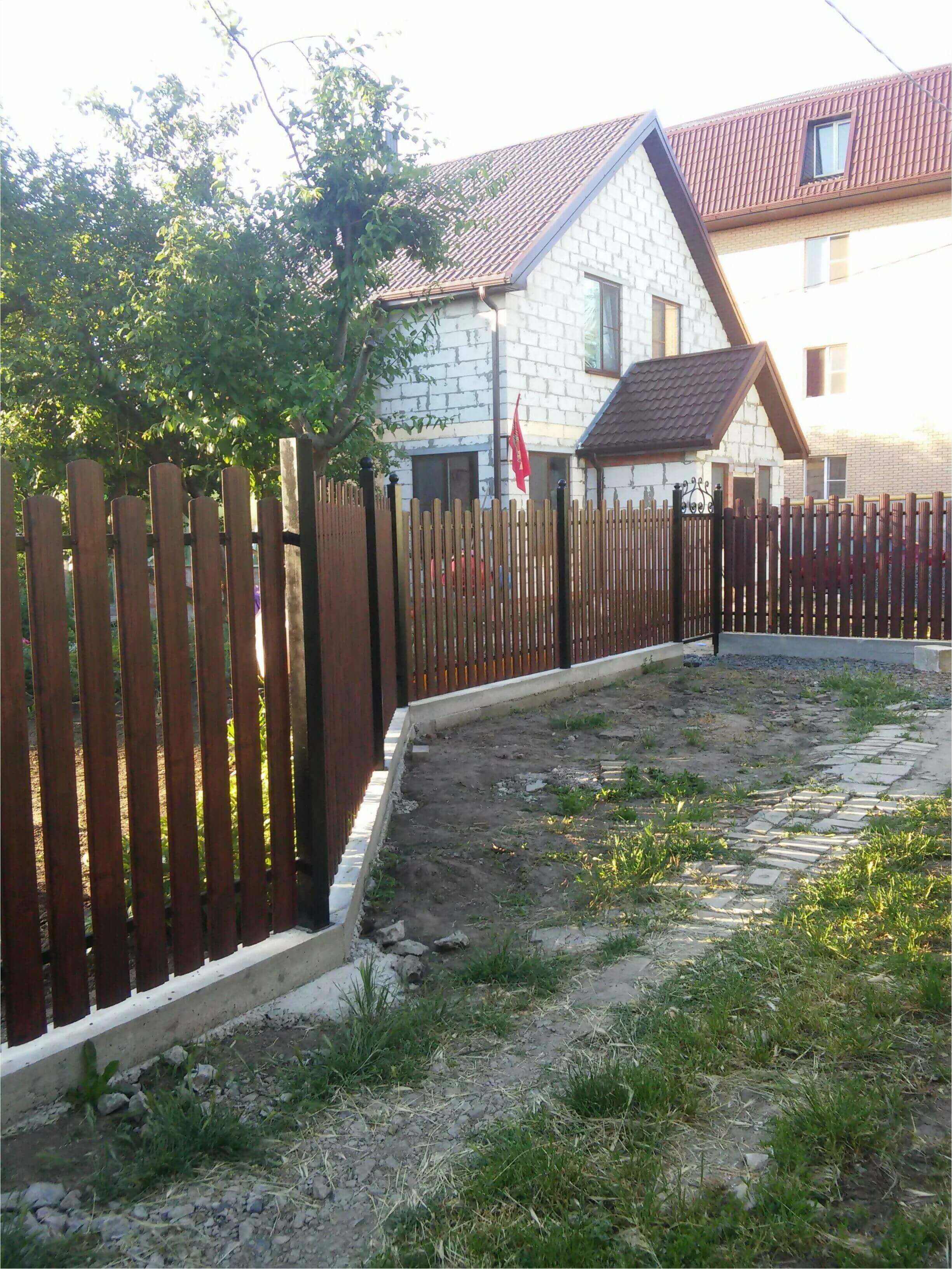 Забор из штакетника 90м фото4 в Кишиневе