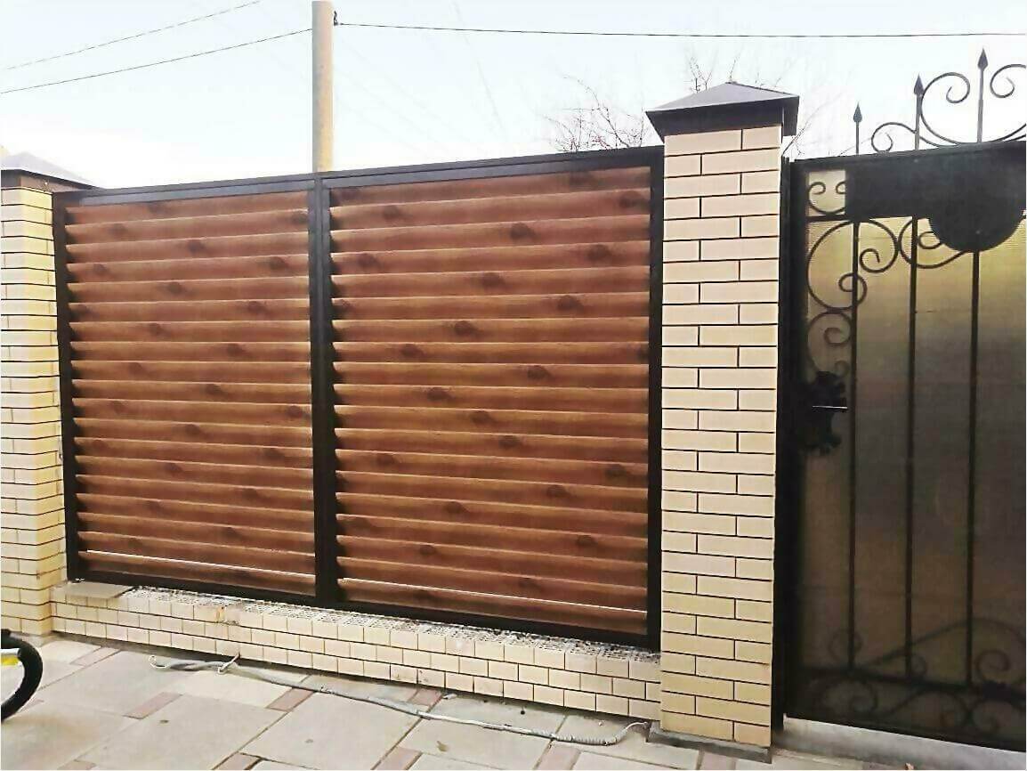 Забор жалюзи 50м светлое дерево фото8 в Кишиневе