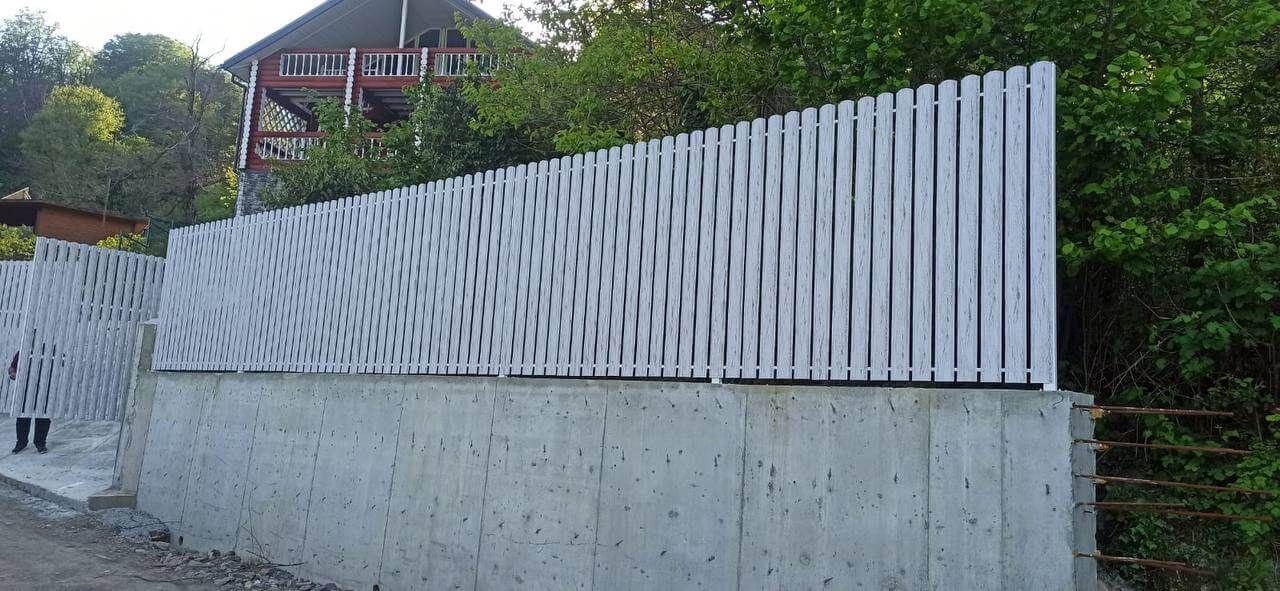 Забор из штакетника 41м в оттенке под дерево Беленый Дуб 2xPrintech двусторонний фото 9 в Кишиневе