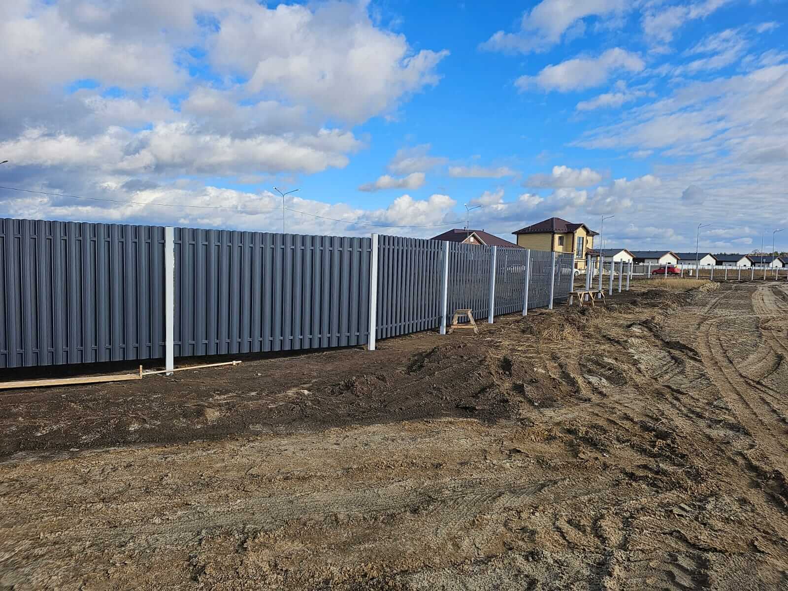 Забор из евроштакетника 234м RAL7024/7024 Серый Графит двусторонний фото 7 в Кишиневе