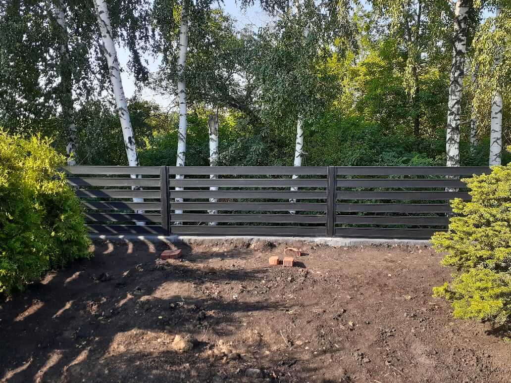 Забор-ранчо из металлопланкена 48м RAL9005 Черный МАТТЕ в Кишиневе