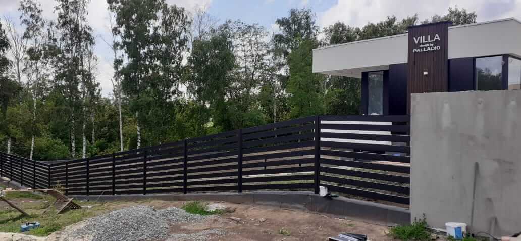 Забор-ранчо из металлопланкена 48м RAL9005 Черный МАТТЕ фото 2 в Кишиневе