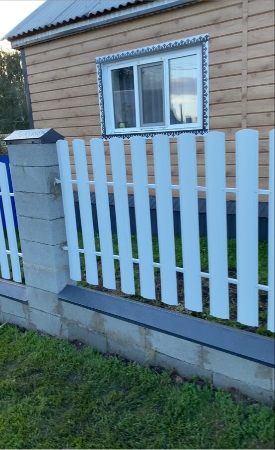 Забор из евроштакетника 16м RAL9003/9003 Белый двусторонний фото 2 в Кишиневе