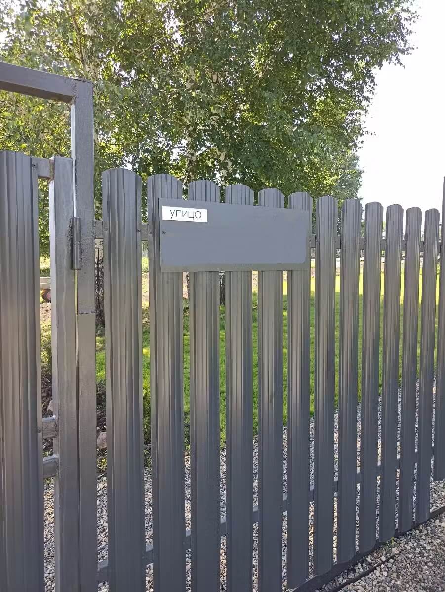 Забор из евроштакетника 16м RAL7024/7024 Серый Графит двусторонний в Кишиневе