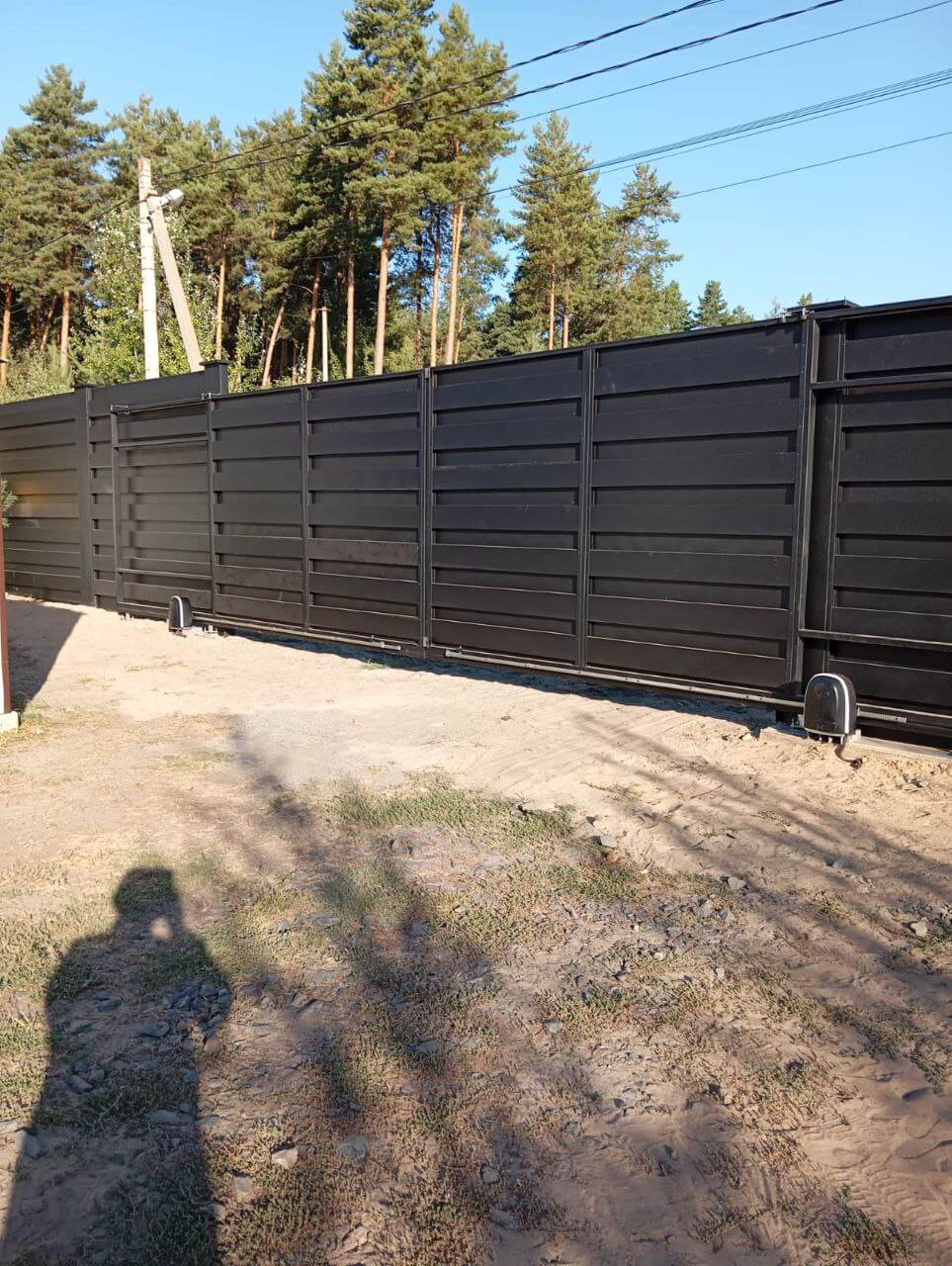 Забор-ранчо из металлопланкена 37м RAL9005 Черный МАТТЕ фото 1 в Кишиневе