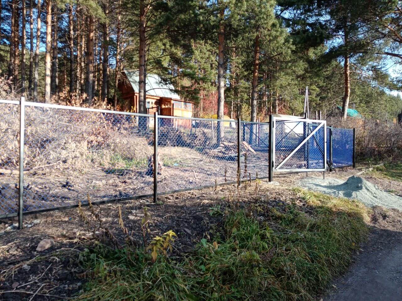 Забор из сетки рабица 76м с полимерным покрытием фото 8 в Кишиневе