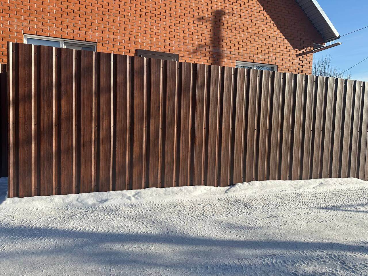 Забор из профнастила НС-21 22м Античное Дерево Принтек фото 4 в Кишиневе