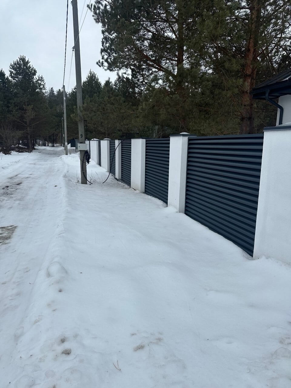 Забор-жалюзи 76м RAL7024/7024 Серый Графит двусторонний МАТТЕ фото 5 в Кишиневе