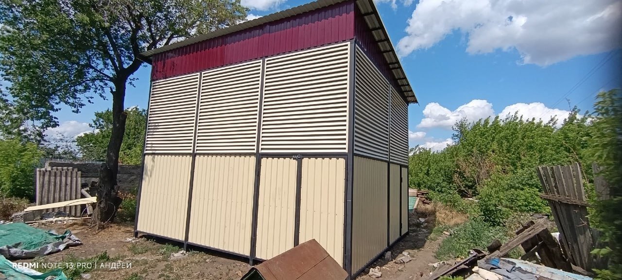 Сенник из ламелей еврожалюзи RAL1015 Слоновая Кость фото 2 в Кишиневе