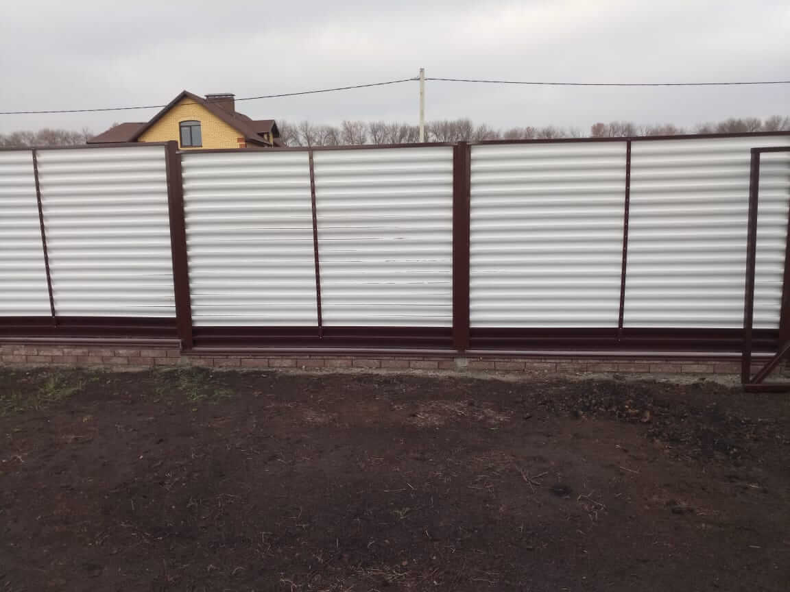 Забор-жалюзи 22м RAL9003/9003 Белый двусторонний фото 1 в Кишиневе