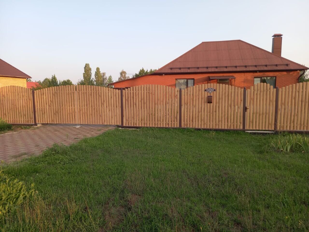 Забор из евроштакетника 24м Клен Светлый SteelArt фото 3 в Кишиневе
