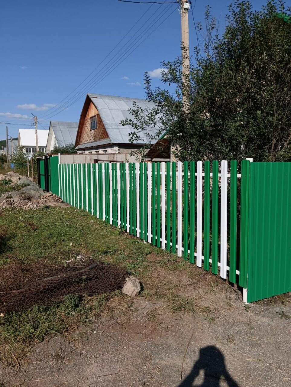 Забор из евроштакетника 10м RAL9003 Белый, RAL6029 Зеленая Мята в Кишиневе