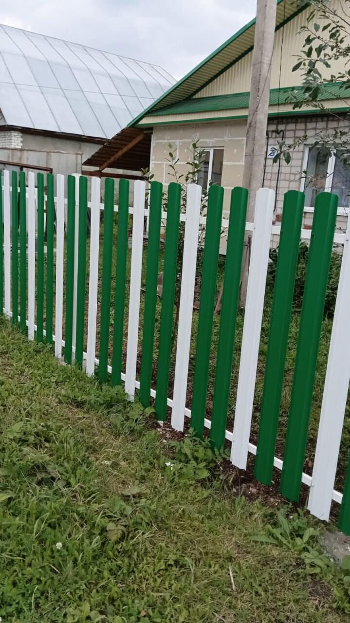 Забор из евроштакетника 10м RAL9003 Белый, RAL6029 Зеленая Мята фото 2 в Кишиневе