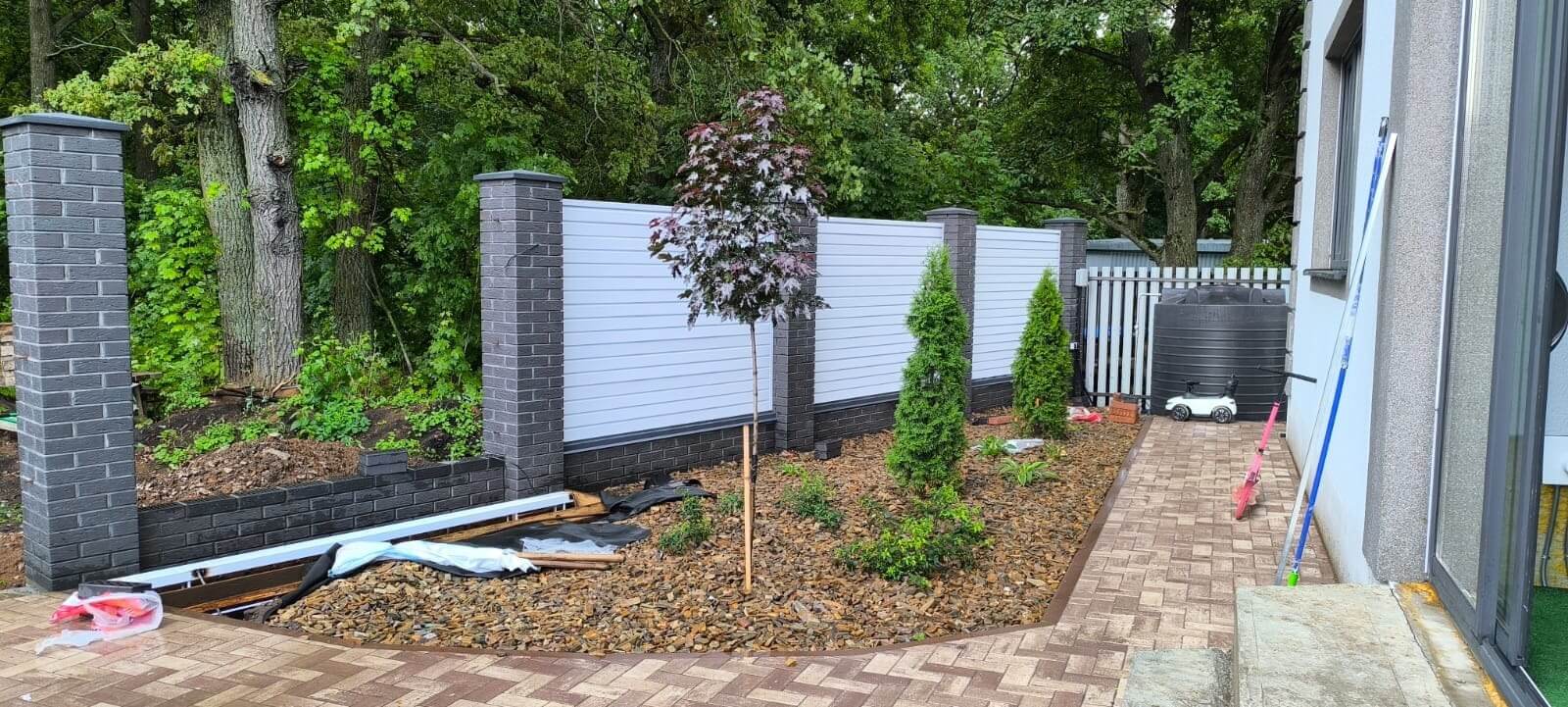 Забор-жалюзи из ламелей Хай-Тек 54м RAL9003 Белый фото 3 в Кишиневе
