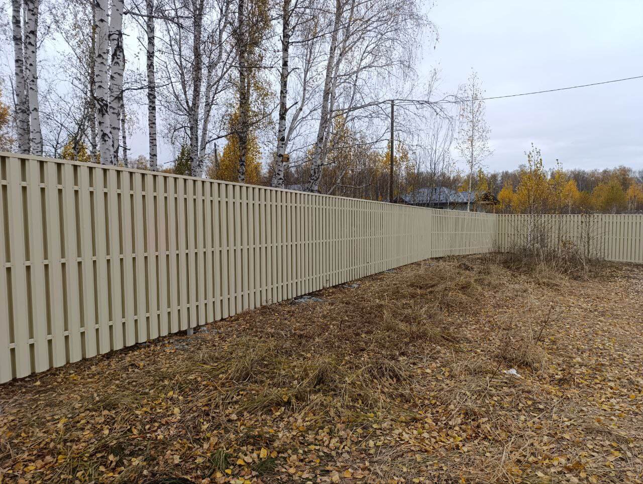 Забор из евроштакетника 140м RAL1015/1015 Слоновая Кость двусторонний фото 1 в Кишиневе