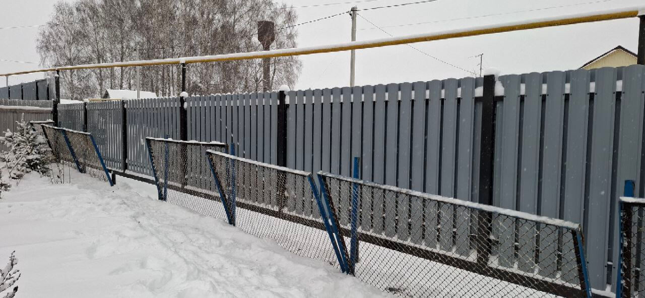 Забор из евроштакетника 27м RAL7024 Серый Графит МАТТЕ фото 5 в Кишиневе