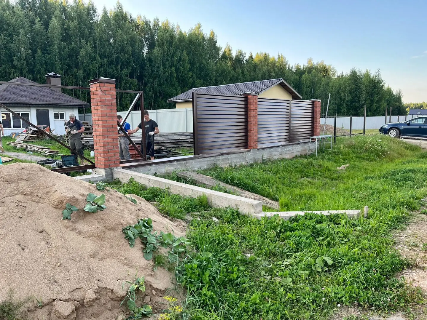 Забор-жалюзи из ламелей Хай-Тек 26м RAL8017/8017 Шоколад двусторонний фото 3 в Кишиневе